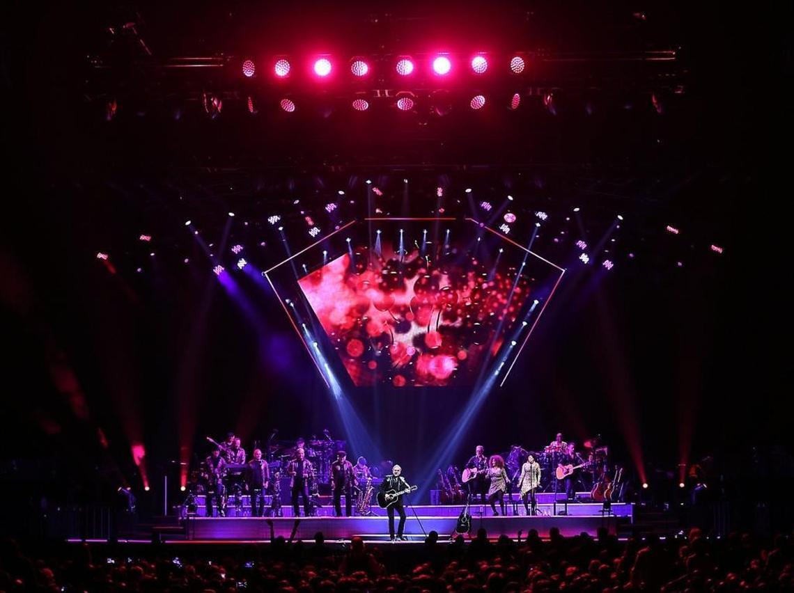 Neil Diamond performs “Cherry, Cherry” as his opening number on his 50th Anniversary Tour at Sunrise's BB&T Center on Wednesday, April 26, 2017.