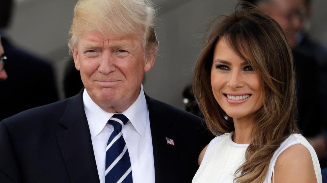 President Donald Trump, left, and first lady Melania Trump have decided not to participate in events honoring recipients of this year's Kennedy Center arts awards.