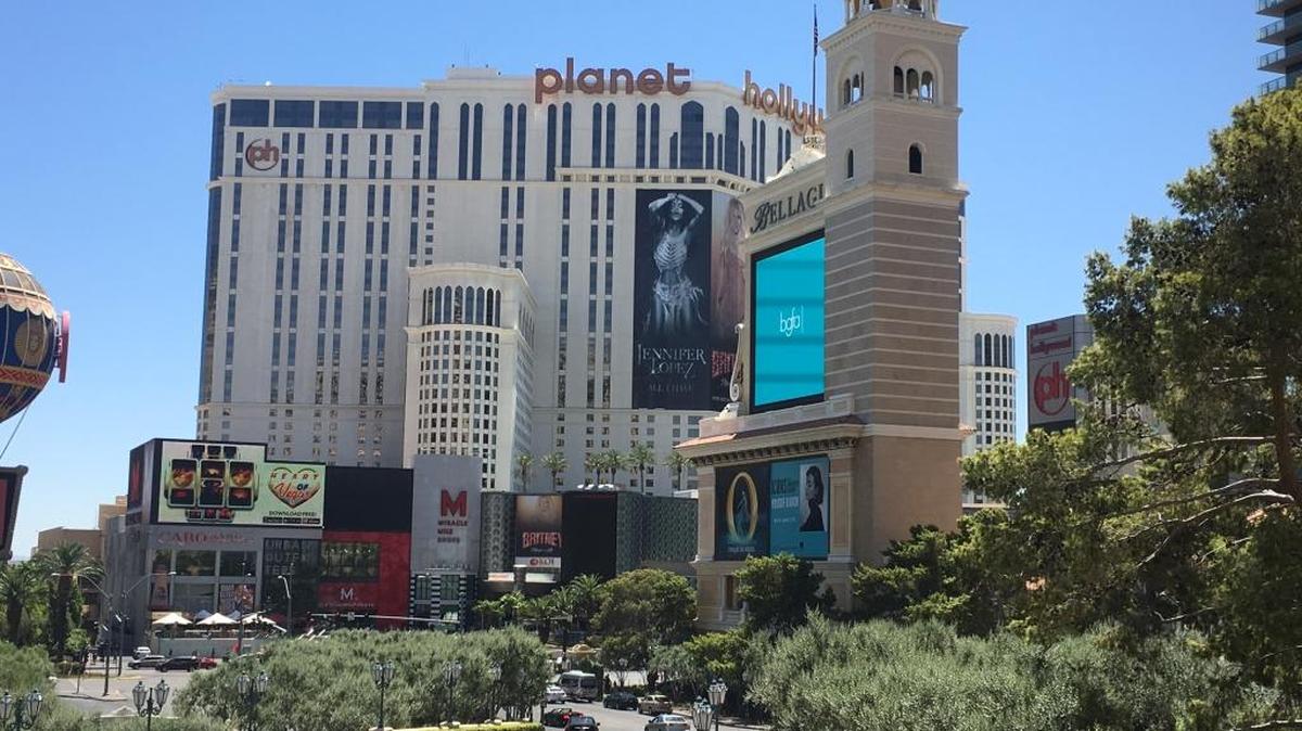 Las Vegas hotels such as Planet Hollywood are so massive that FitBit wearers can burn up their 10,000 steps without leaving the property.
