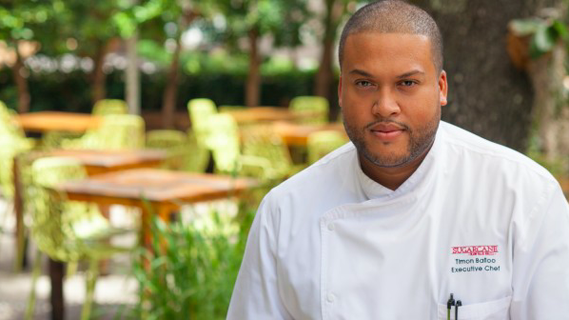 Timon Balloo is the chef at Sugarcane, which is going on its eighth year in Midtown Miami.