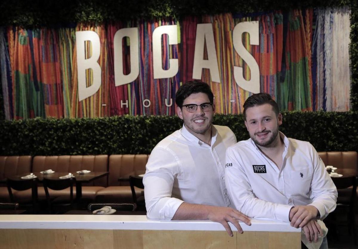 Uber Mantovani, left, and Levin de Grazia are partners in Bocas Restaurant Group, which contains Bocas House and Bocas Grill and a new concept called Francisca.