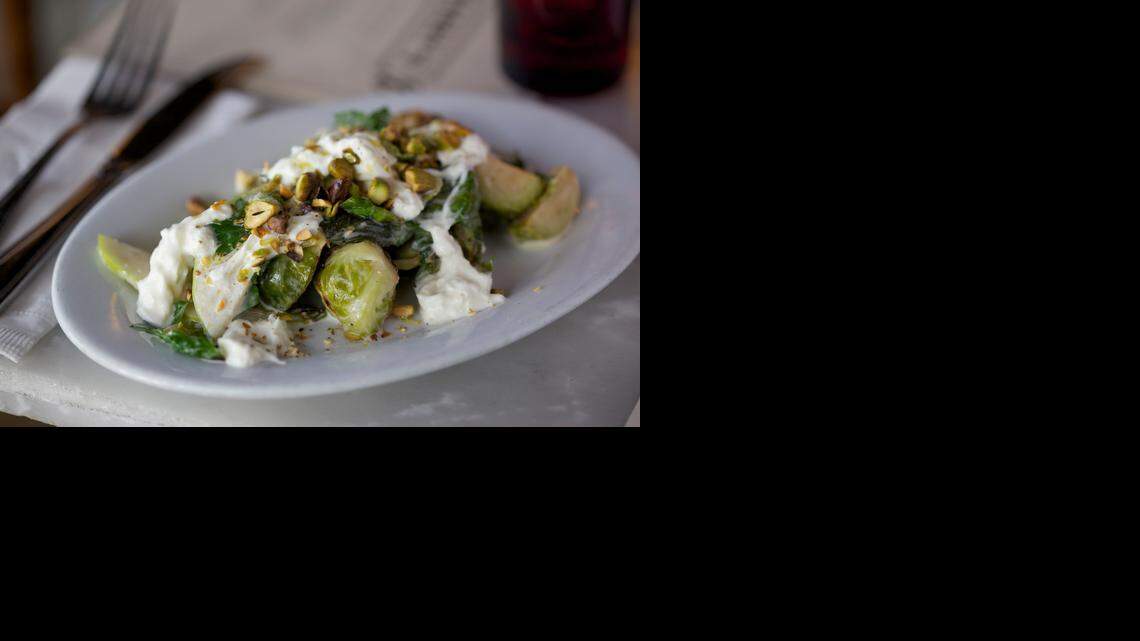 
Warm brussels salad: From Harry’s Pizzeria, one of the best dishes of 2014. 
