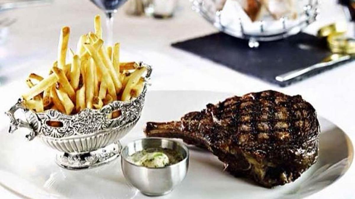 Steak frittes at French 27 in Miami Beach.
