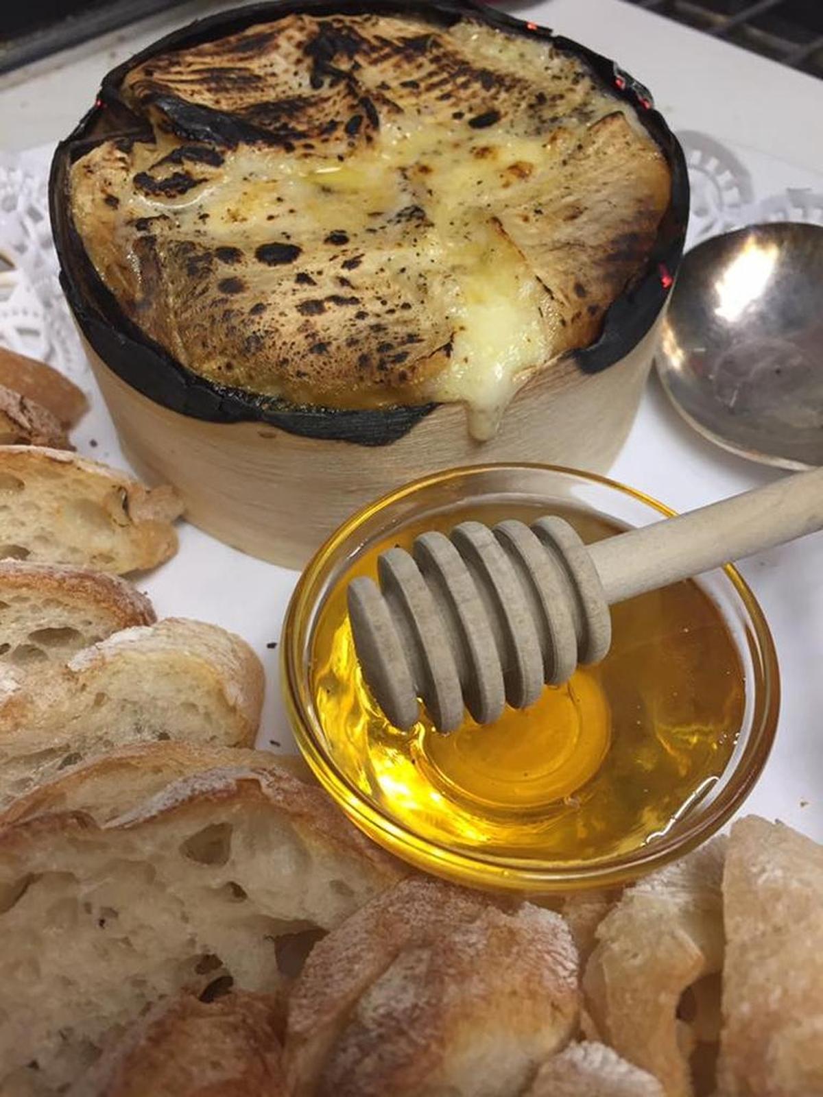 Baked cheeses at La Fresa Francesa come with Little River’s Sullivan Street Bakery bread.