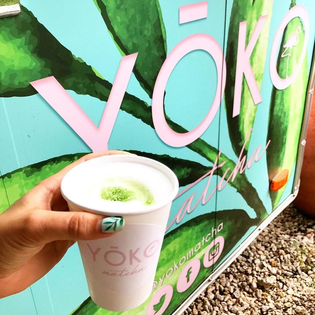 Matcha con Leche is a Japanese-Latin fusion drink at Yoko Matcha.