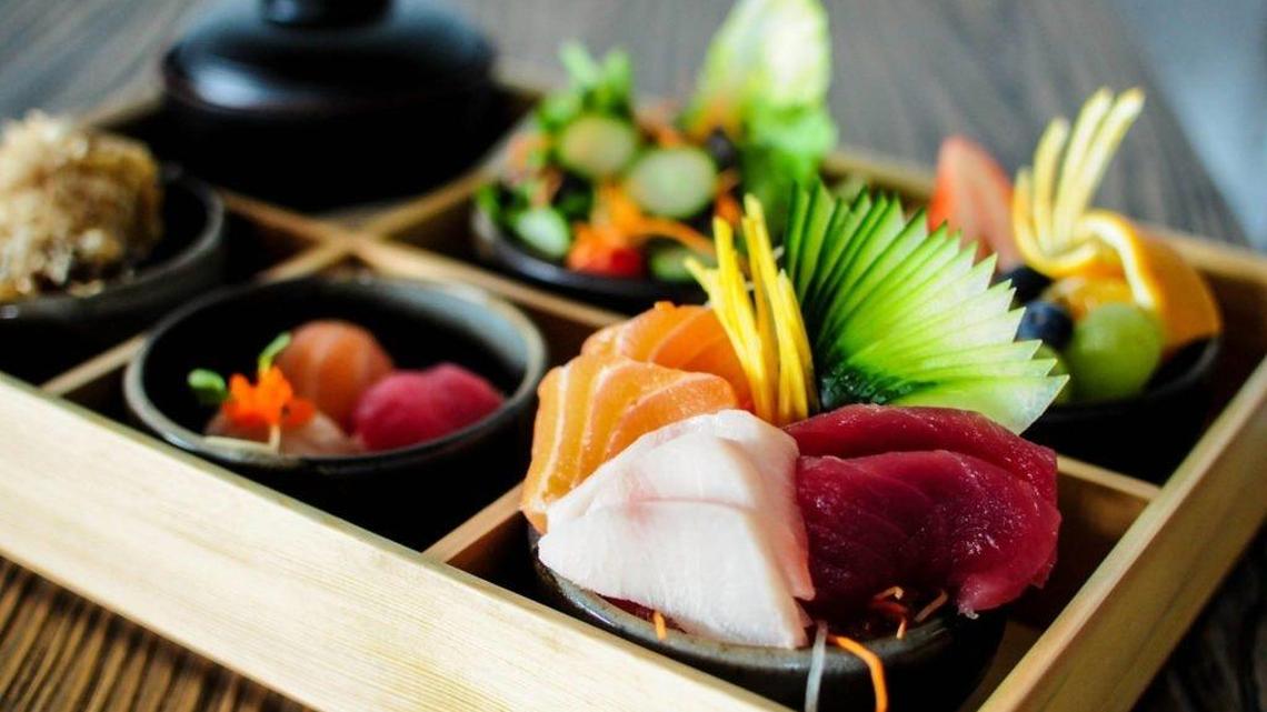 Moon Thai’s bento boxes serve a sampling of their organic fare.