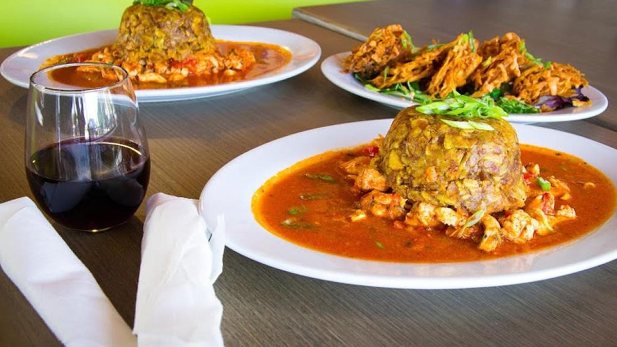 Mofongo is Jimmy’z Kitchen’s claim to fame. The green plantain mash can be served on a bed of pork, shrimp, chicken or with a churrasco steak.