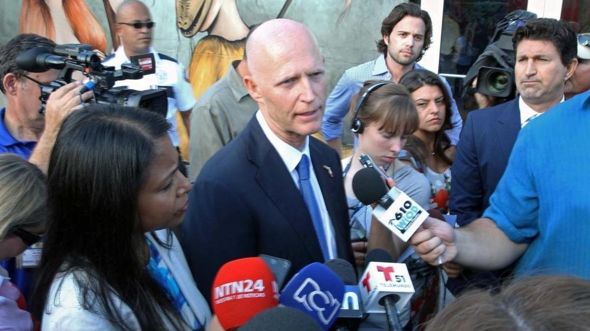 Florida Governor Rick Scott returns to Wynwood Friday to promote Dine Out Wynwood after declaring the area Zika free during a Sept. 19 visit.