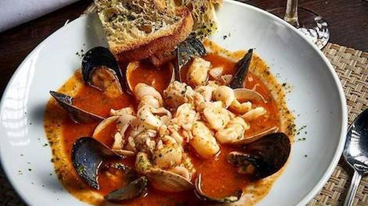 Due Baci’s zuppa di pesce is a standout dish.