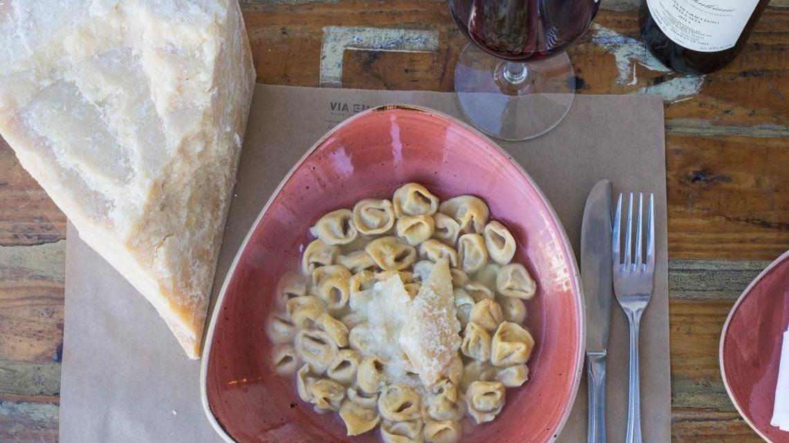 The pasta at Via Emilia 9, such as their signature tortellini (here served in broth versus cream sauce), is perfectly cooked, the filling reflective of its complexity.