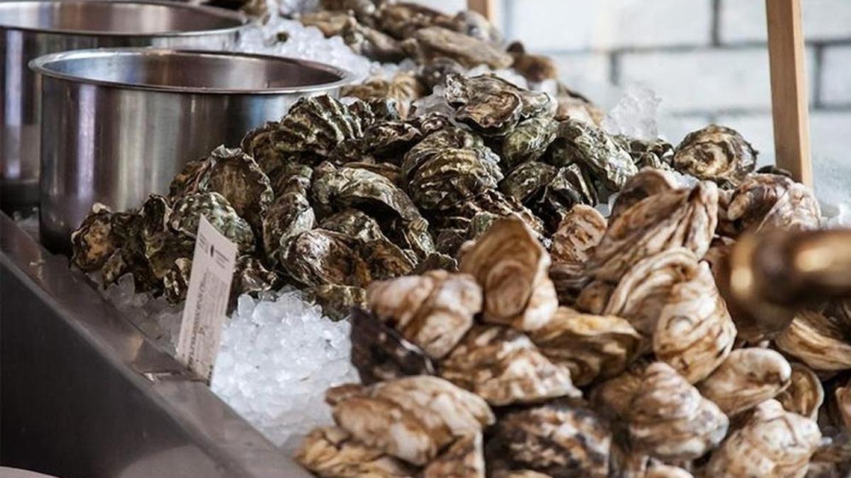 The daily haul of oysters at Ella’s.
