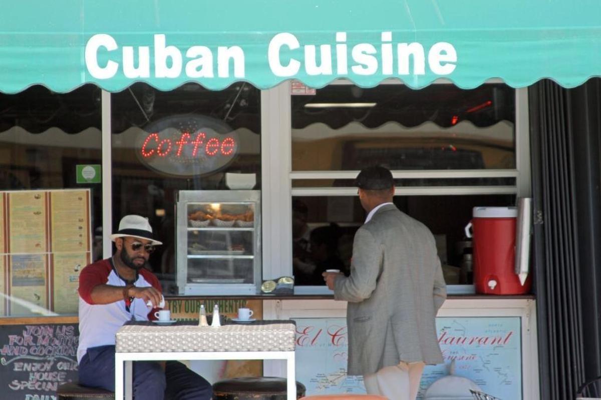 Writer and photographer Jacob Katel found that cultures meld as well as the sugar and caffeine at Miami’s “ventanitas” such as this one at El Cristo Restaurant, in the heart of Little Havana.