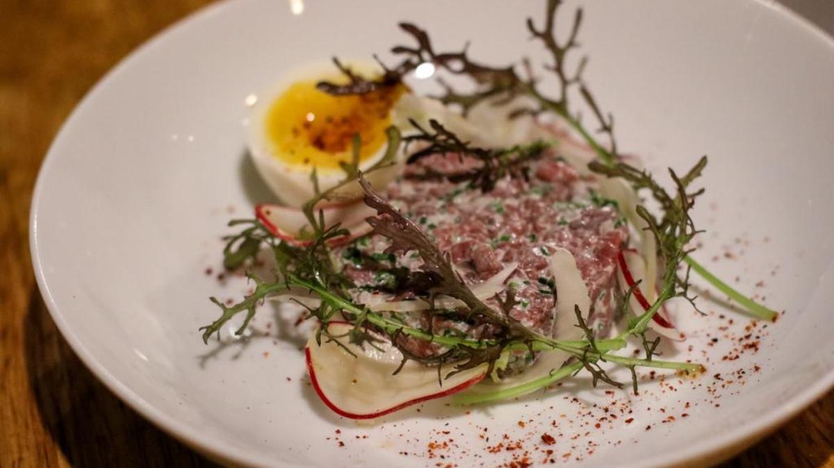 Ariete’s venison tartare.