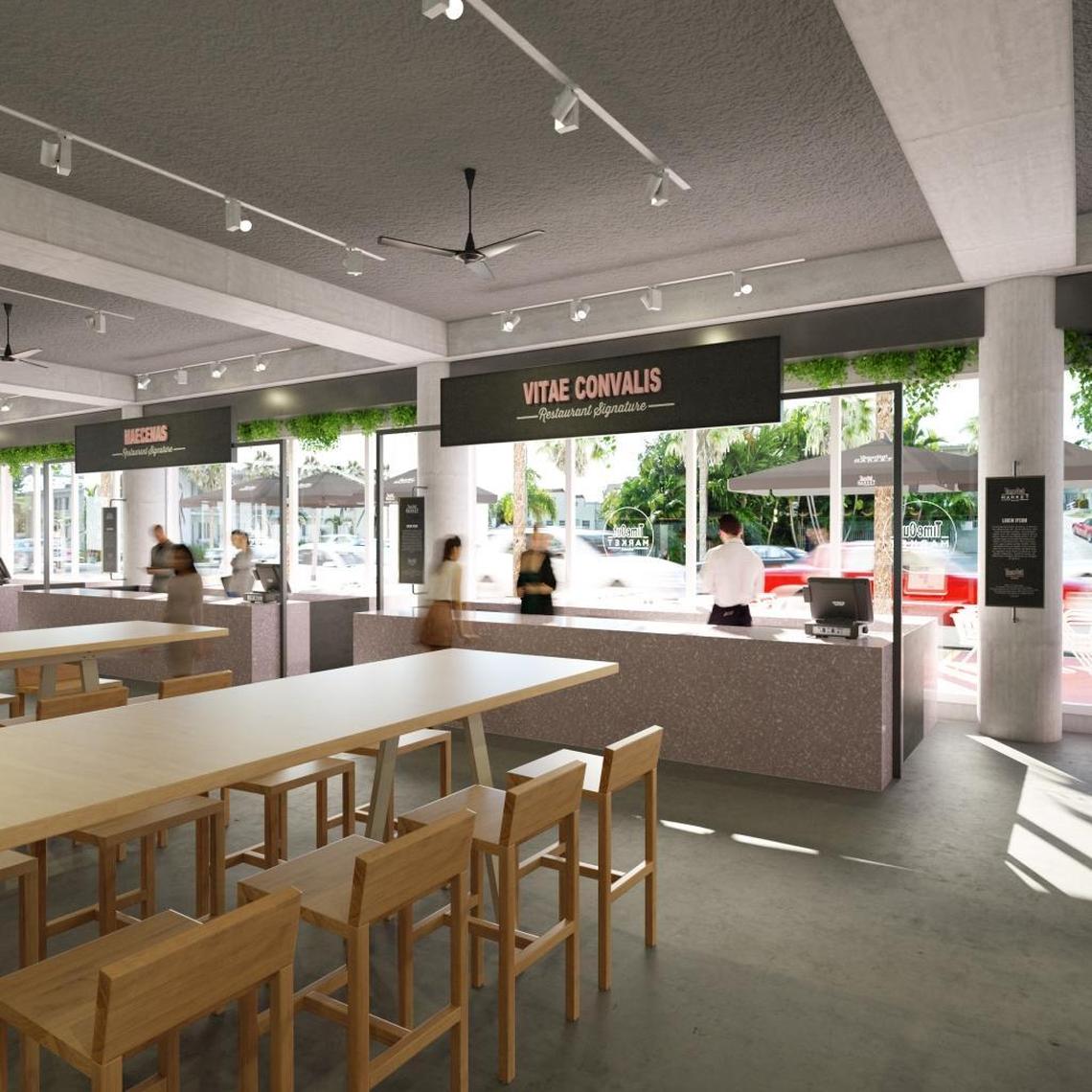 A wide open view and outdoor seating will be part of the Time Out Market Miami.