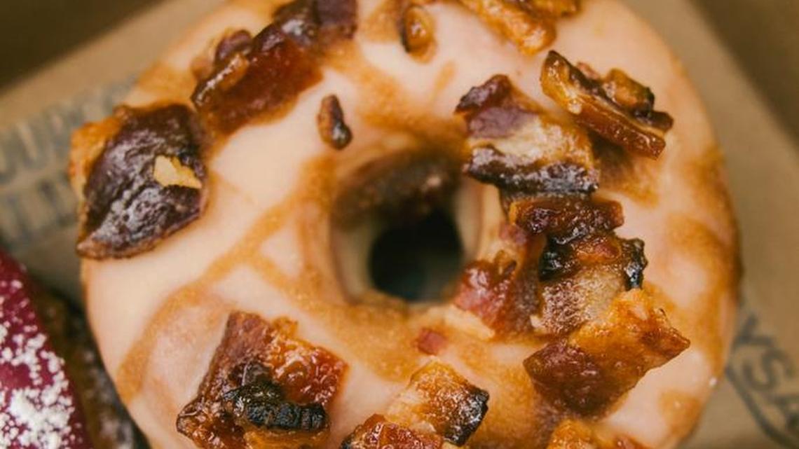 Maple bacon donut at the Salty Donut, Wynwood.