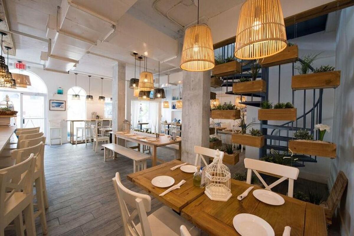 Meraki Greek looks like it was designed on a Greek isle.