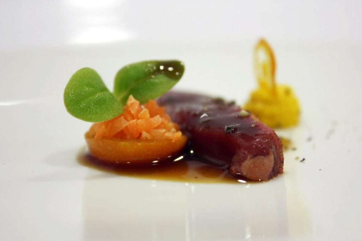 Dishes such as this duckling breast with orange and Grand Marnier made Ángel Palacios’ cuisine a near art form at La Broche. But Miami diners in 2002 didn’t respond.