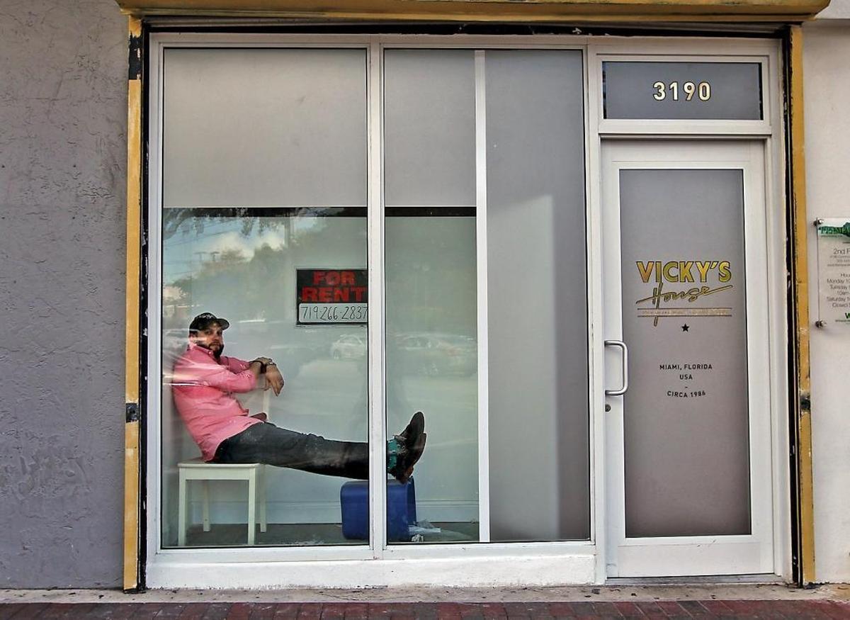 From the street, Vicky’s House looks like an empty storefront. Sure, you can go through the door marked “circa 1986,” but better to enter through the “Bill & Ted’s Excellent Adventure” phone booth in the neighboring Lokal.