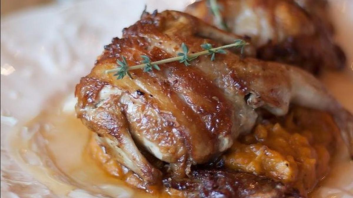 Veal-stuffed quail is one of the inventive, French dishes at La Fresa Francesa.