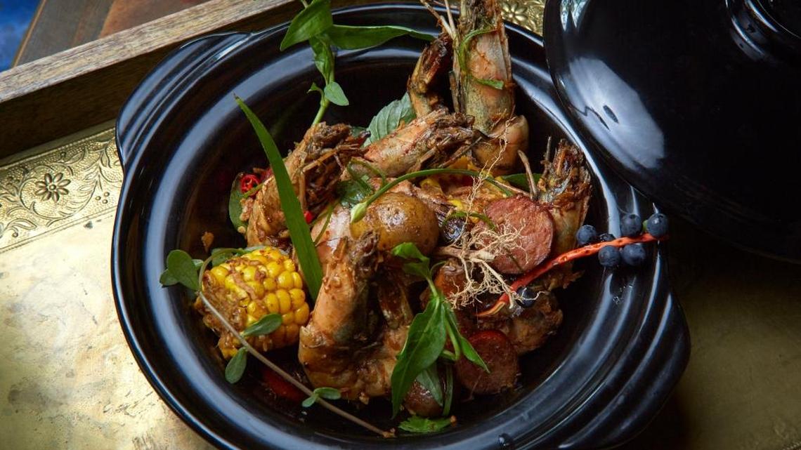 Shrimp Cajun Wok at Phuc Yeah.