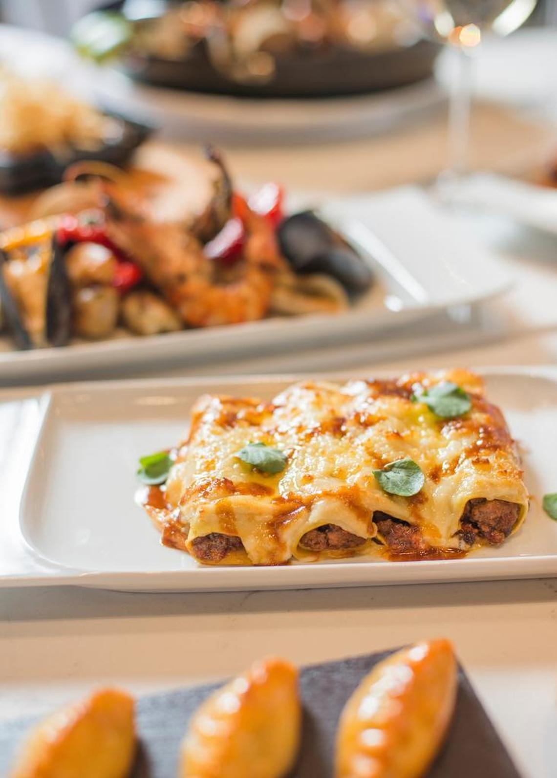 Picadillo canneloni pasta at Estefan Kitchen.