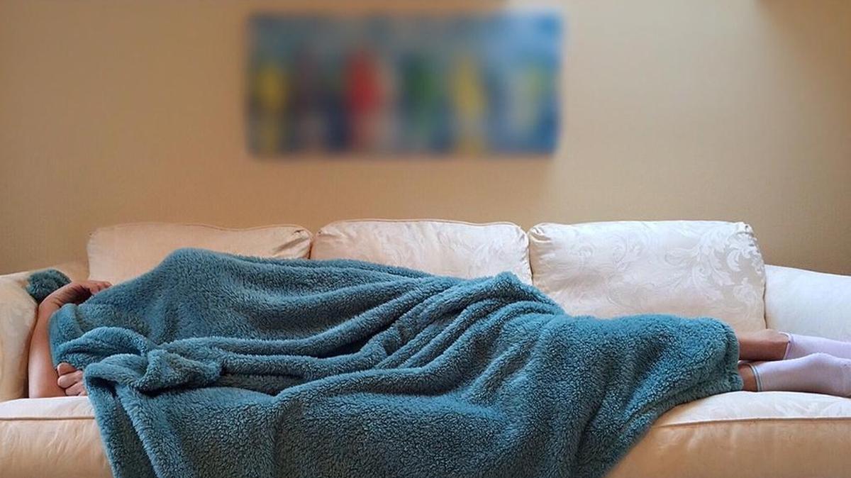 Woman napping