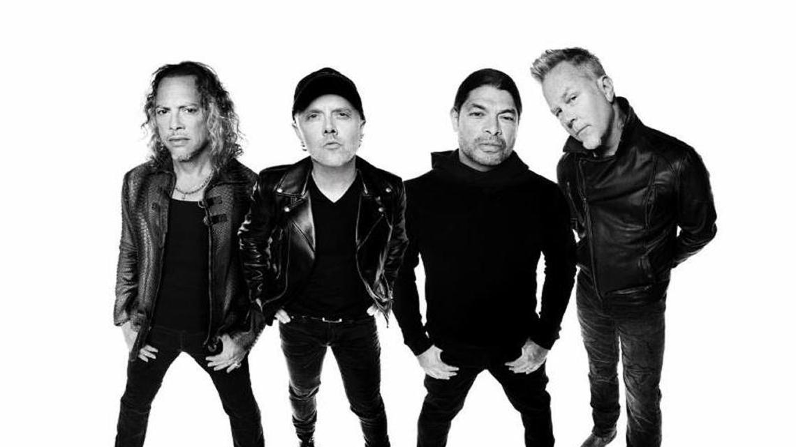 Metallica’s Kirk Hammet, Lars Ulrich, Robert Trujillo and James Hetfield open The WorldWired 2017 North American tour in Baltimore on May 10 and land at Miami Gardens’ Hard Rock Stadium on July 7.