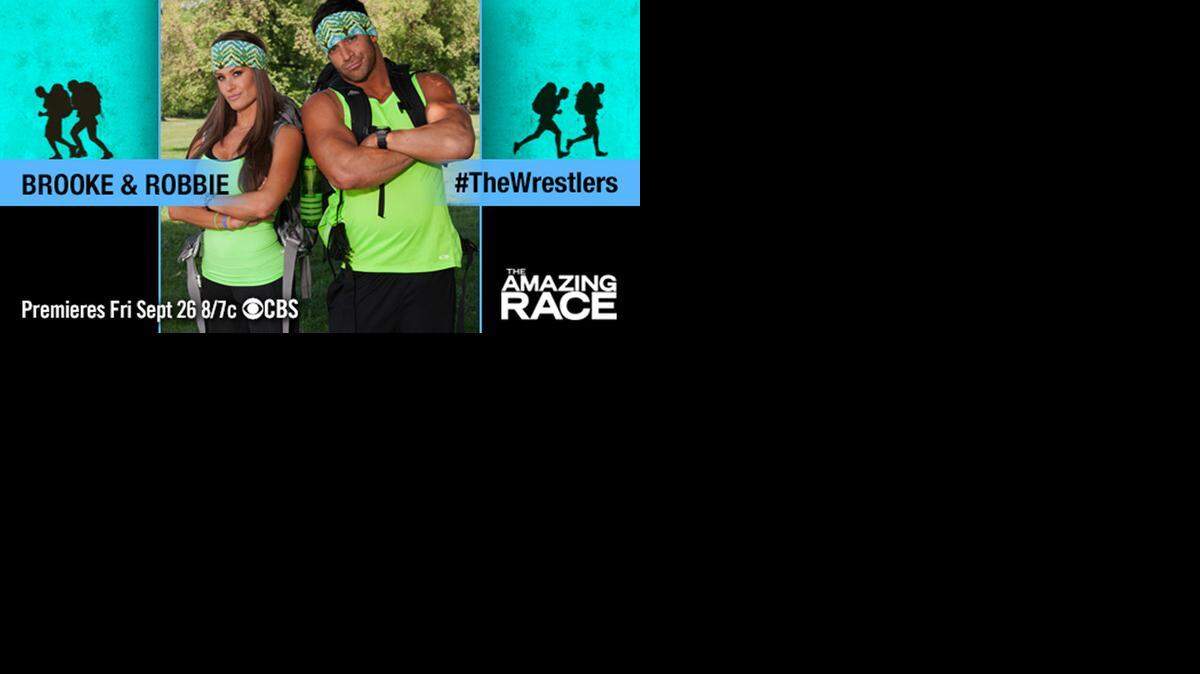 
TNA Impact Wrestling talent and real-life couple Robbie E Strauss and Brooke Adams go for the $1 million grand prize on the new season of “The Amazing Race” on CBS. The new season of this reality show competition premieres 8 p.m. EST Friday, Sept. 26 on CBS.

