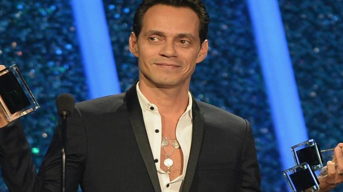 MIAMI, FL - APRIL 24: Marc Anthony accepts an award onstage during the 2014 Billboard Latin Music Awards at Bank United Center on April 24, 2014 in Miami, Florida.