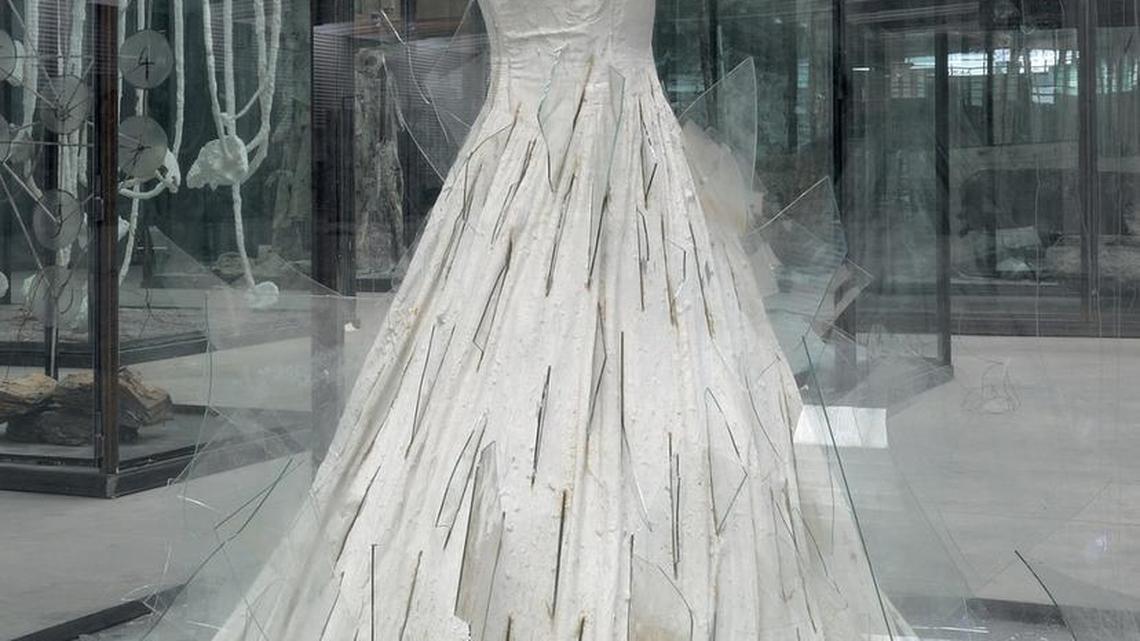 The introduction to “Regeneration Series: Anselm Kiefer from the Hall Collection” at NSU Museum Fort Lauderdale consists of three towering glass vitrines encasing fallen angels, decked in coats made of ash and white dresses. At NSU Museum Fort Lauderdale, through Sept. 10, 2017; www.nsuartmuseum.org