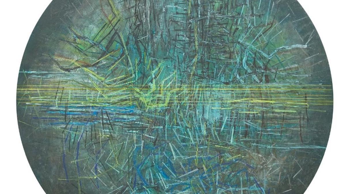 “Into the Abyss,” by Colombian painter Carlos Salas. A retrospective of his work is on display at the Museum of Contemporary Art in North Miami through Feb. 28, 2016.