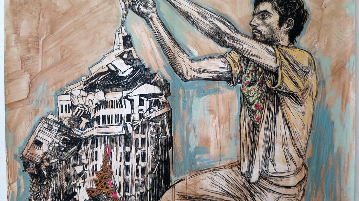 Brooklyn’s Rumney Guggenheim gallery is presenting ‘Bastion,’ including Swoon’s 2013 work ‘Ben,’ in a temporary exhibition space in Wynwood.