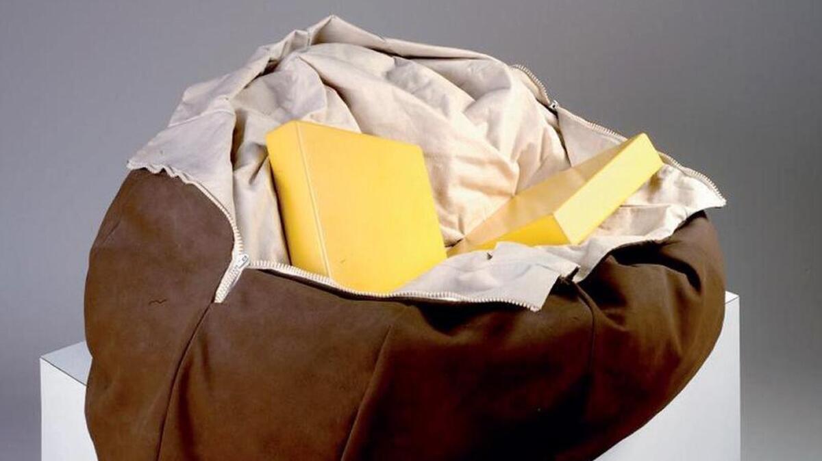 Claes Oldenburg’s ‘Soft Baked Potato’ sculpture from 1970 is part of the show of Pop Art works from the personal collection of Martin Z. Margulies on display at the Margulies Collection at the Warehouse through Dec. 10, 2017.