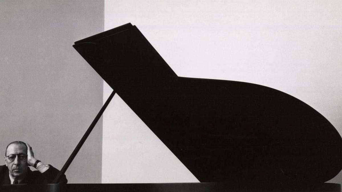 Igor Stravinsky photograph by Arnold Newman. From the exhibit “Arnold Newman: Masterclass” at the Boca Raton Museum of Art through July 3.