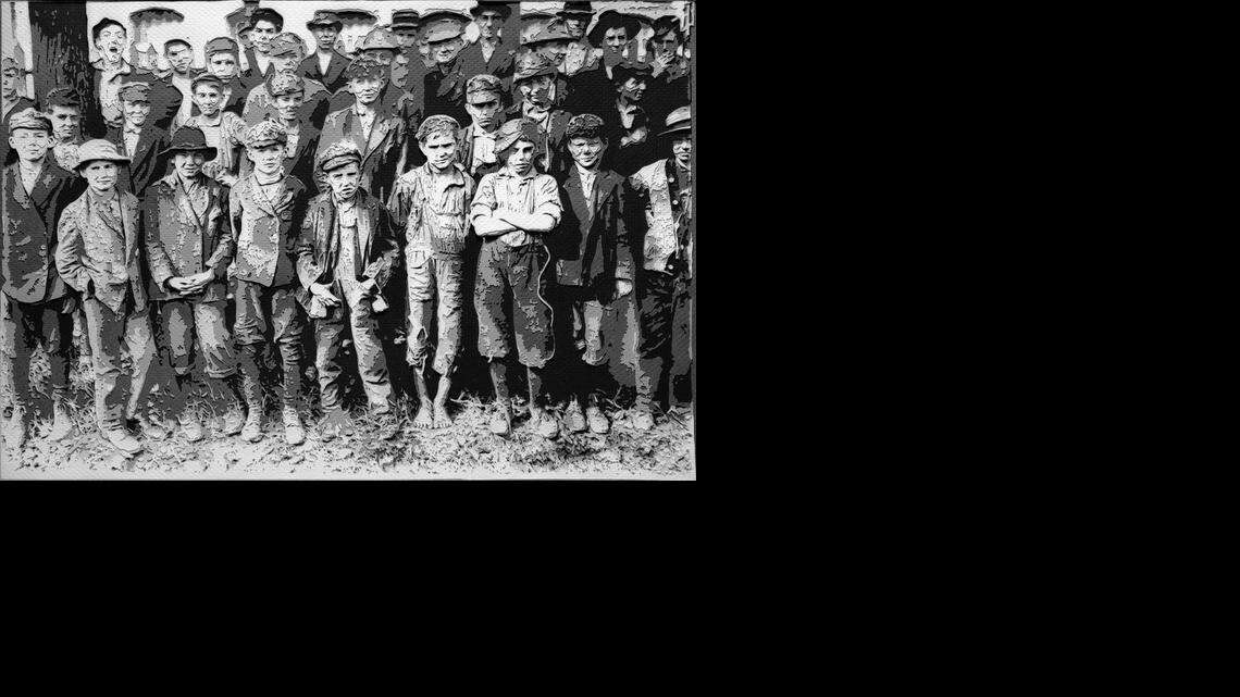 
Vik Muniz
‘Dallas Mill, Huntsville: 1910, After Lewis Hine,’ 2008
Gelatin silver print
Collection of Martin Z. Margulies
