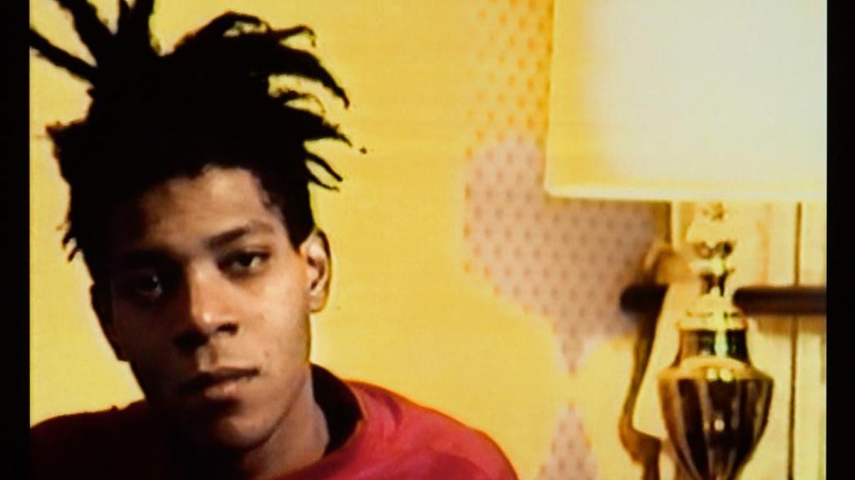A still from “A Conversation with Basquiat” 2006 (Tamra Davis)