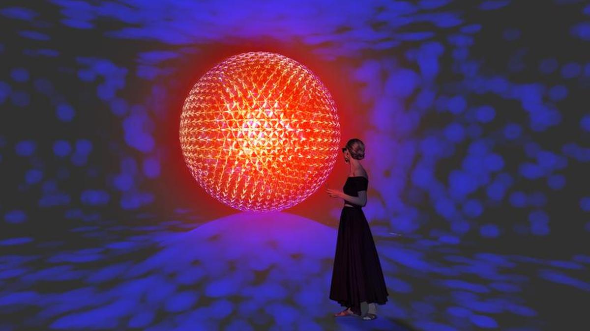 The Swarovski exhibit is always a highlight of Design Miami/. This year’s experience is an interactive display of crystals and geodesic shapes.