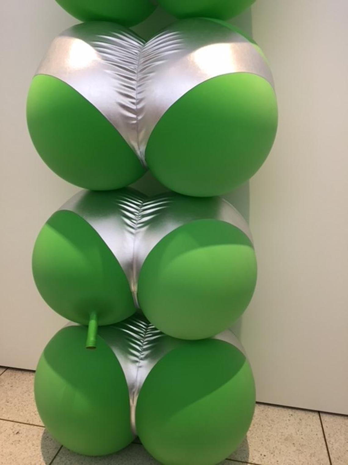 This humorous artwork was offered at the New Art Dealers Alliance Fair in Miami in 2016.