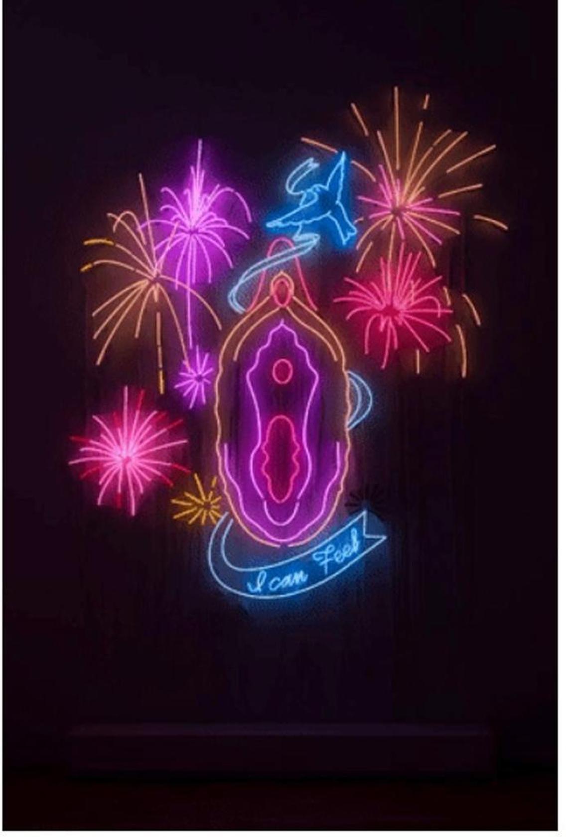A 12-foot neon orgasming vulva installation by Suzy Kellems Dominik will appear in the Nautilus Hotel lobby during Miami Art Week 2017.