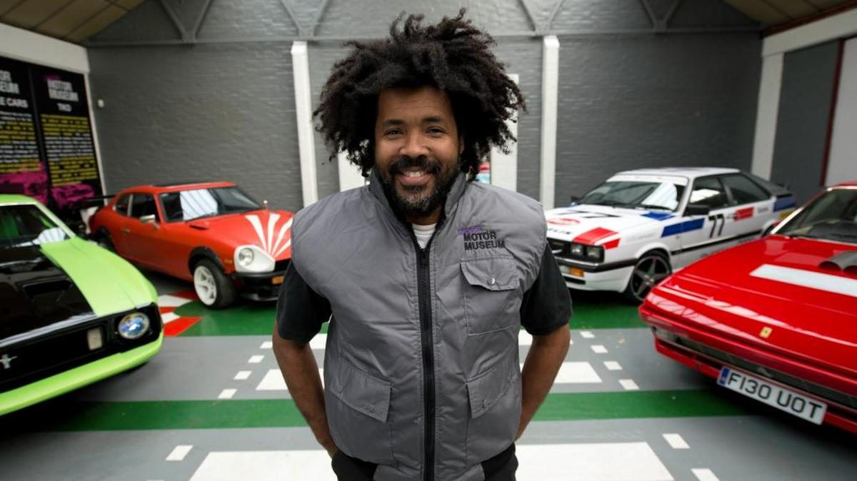 Elo, who collects and customizes cars, poses at his London Car Museum. Elo’s newest automotive venture is a combination car gallery and restaurant in Wynwood.