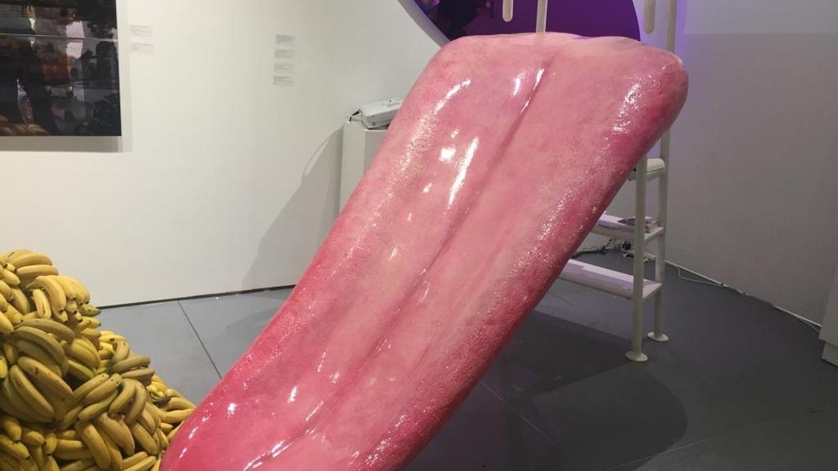 Bernadette Despujols’ resin on aluminum sculpture, 'Love Is No Game,' is on offer for $26,000 at Scope art fair.