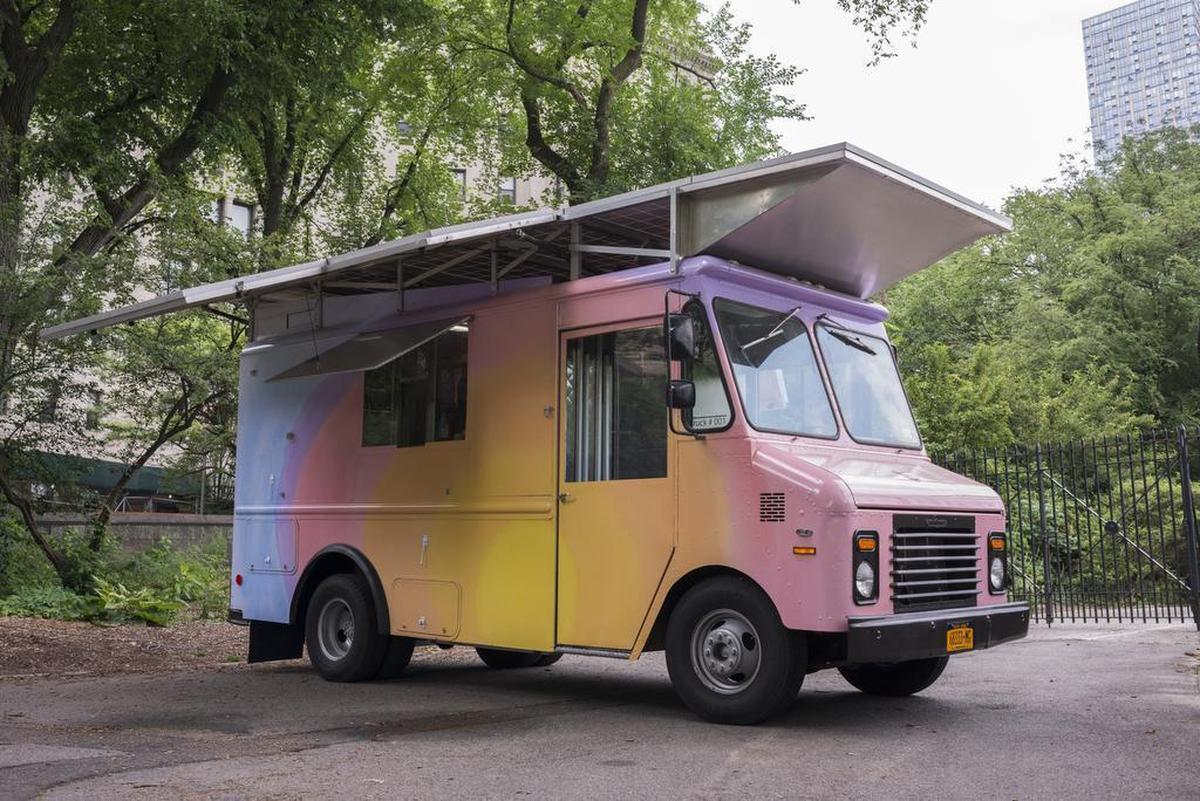 Spencer Finch’s ice cream truck will offer free cones during Art Basel Week 2015 at the Hyde Midtown sales center.