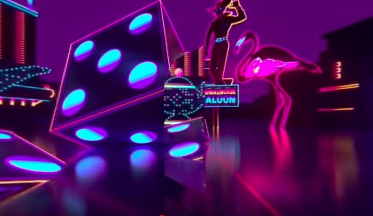 Screen shot from a virtual reality presentation by Signalnoise at the “Vegas: Altered Reality” show in Wynwood.