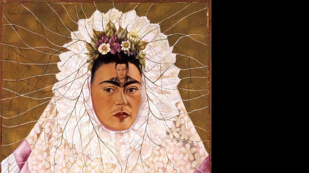 
Frida Kahlo; “Diego on My Mind (Self Portrait as Tehuana)”; 1943; oil on masonite. From the Jacques and Natasha Gelman Collection of 20th Century Mexican Art, courtesy of the Vergel Foundation and the Tarpon Trust; © 2015 Banco de México Diego Rivera Frida Kahlo Museums Trust / Artists Rights Society (ARS), New York. On display at the NSU Museum of Art through May 31, 2015. 
