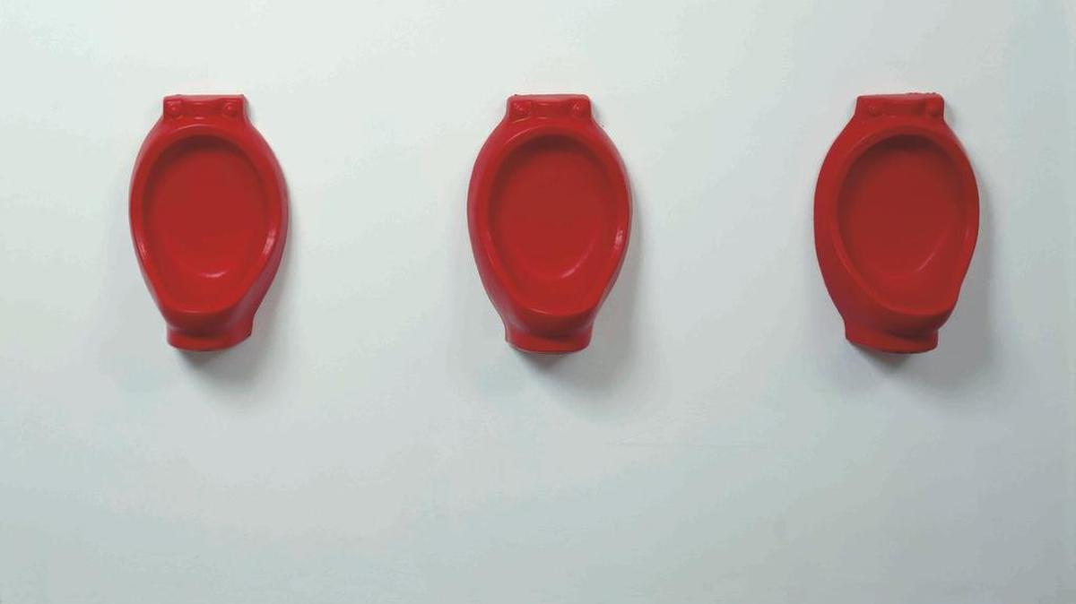 Rachel Lachowicz, ‘Untitled (Lipstick Urinals),’ 1992.