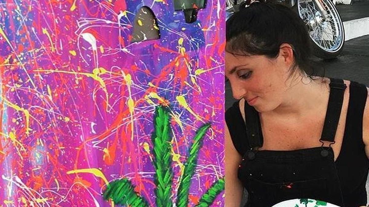 Courtney Einhorn’s abstract style is inspired by her childhood and growing up in Miami.