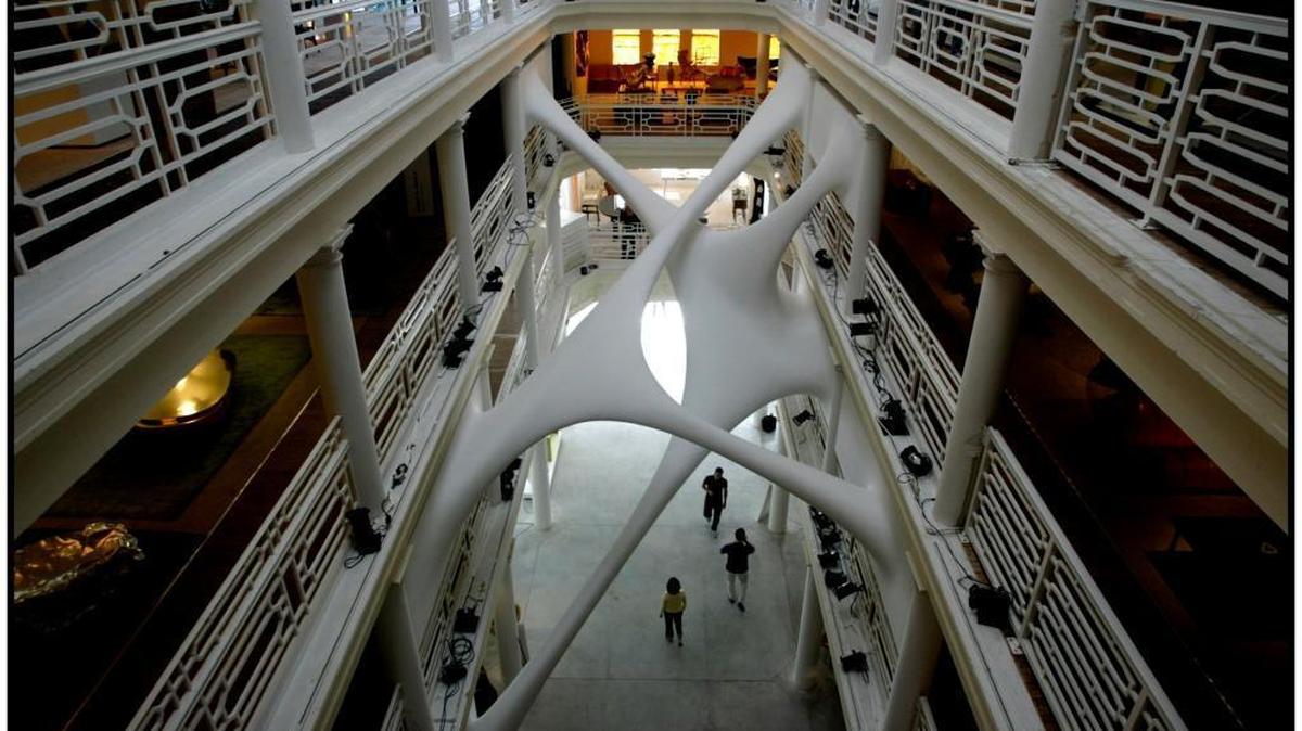 Pritzker Prize-winning Architect Zaha Hadid’s installation in the Moore Building in the design district.