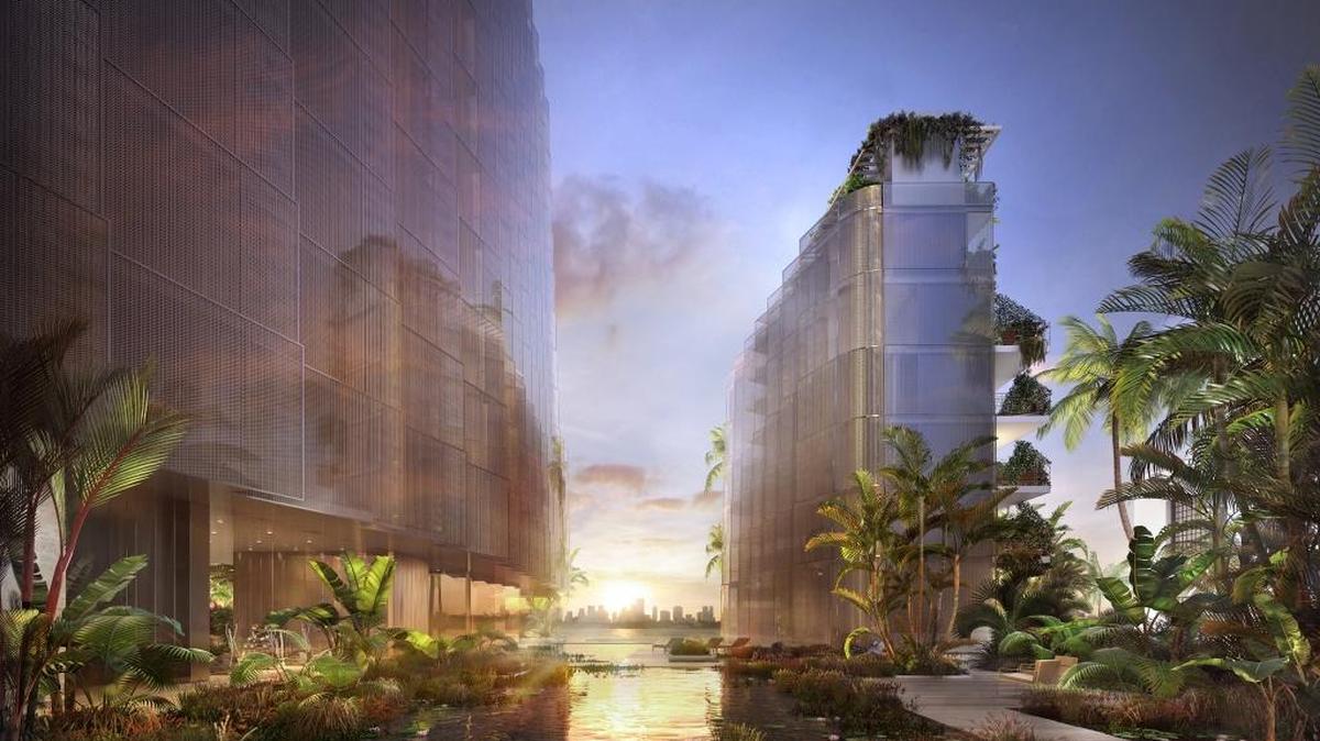 Rendering of Monad Terrace designed by Jean Nouvel. Sales at the condo are due to begin in fall 2016.