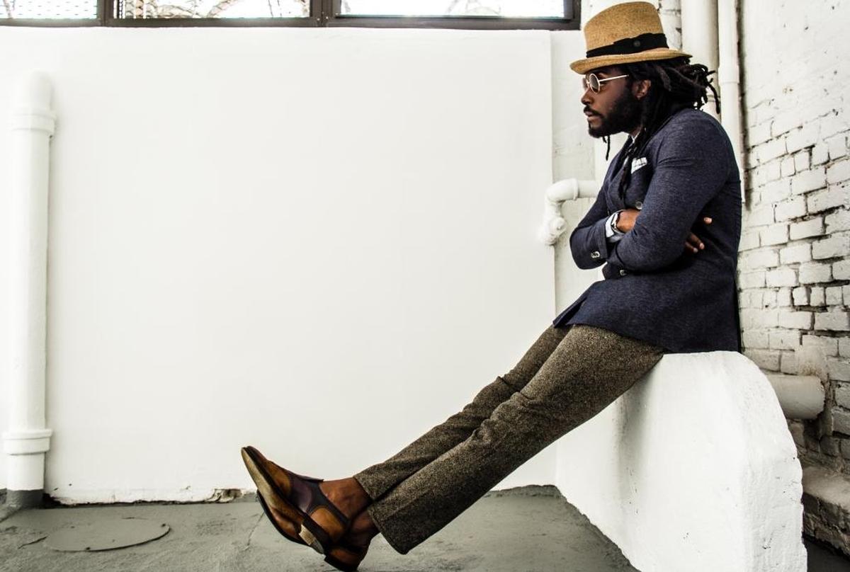 Kia Chenelle’s “The Waiting Man I,” 2013, is part of the Dandy Lion exhibit at the Lowe Art Museum.