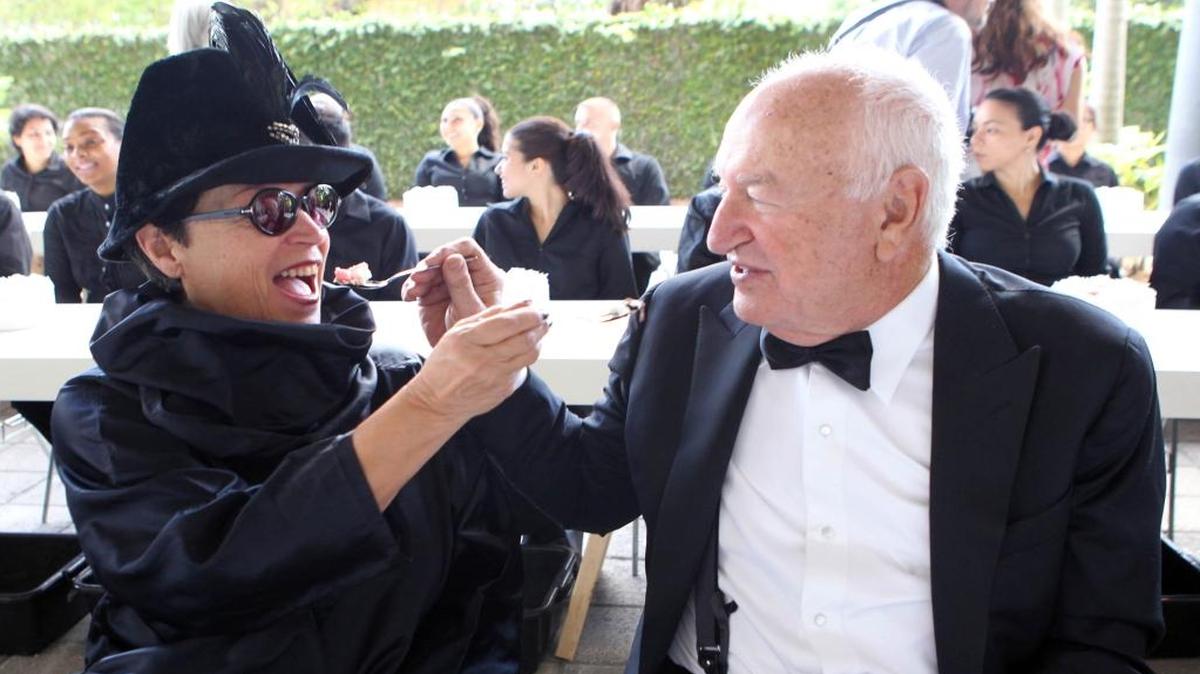 Don and Mera Rubell during the annual food/art installation at the Rubell Collection as part of Art Basel on Thursday, December 4, 2014. The event celebrated the couple’s 50 years of collecting.